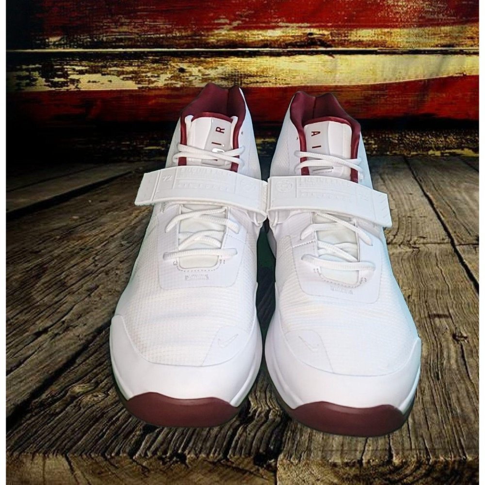 NIKE Air Force Max ’19 TB size 17 White/maroon. AR - Picture 3 of 7